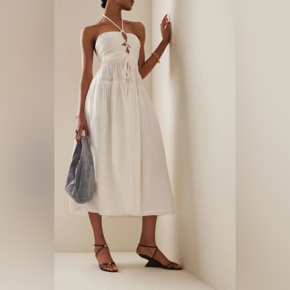 Ulla Johnson Emmaline Cotton Midi Halter Dress
